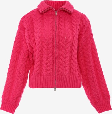 MYMO Gebreid vest in Roze: voorkant