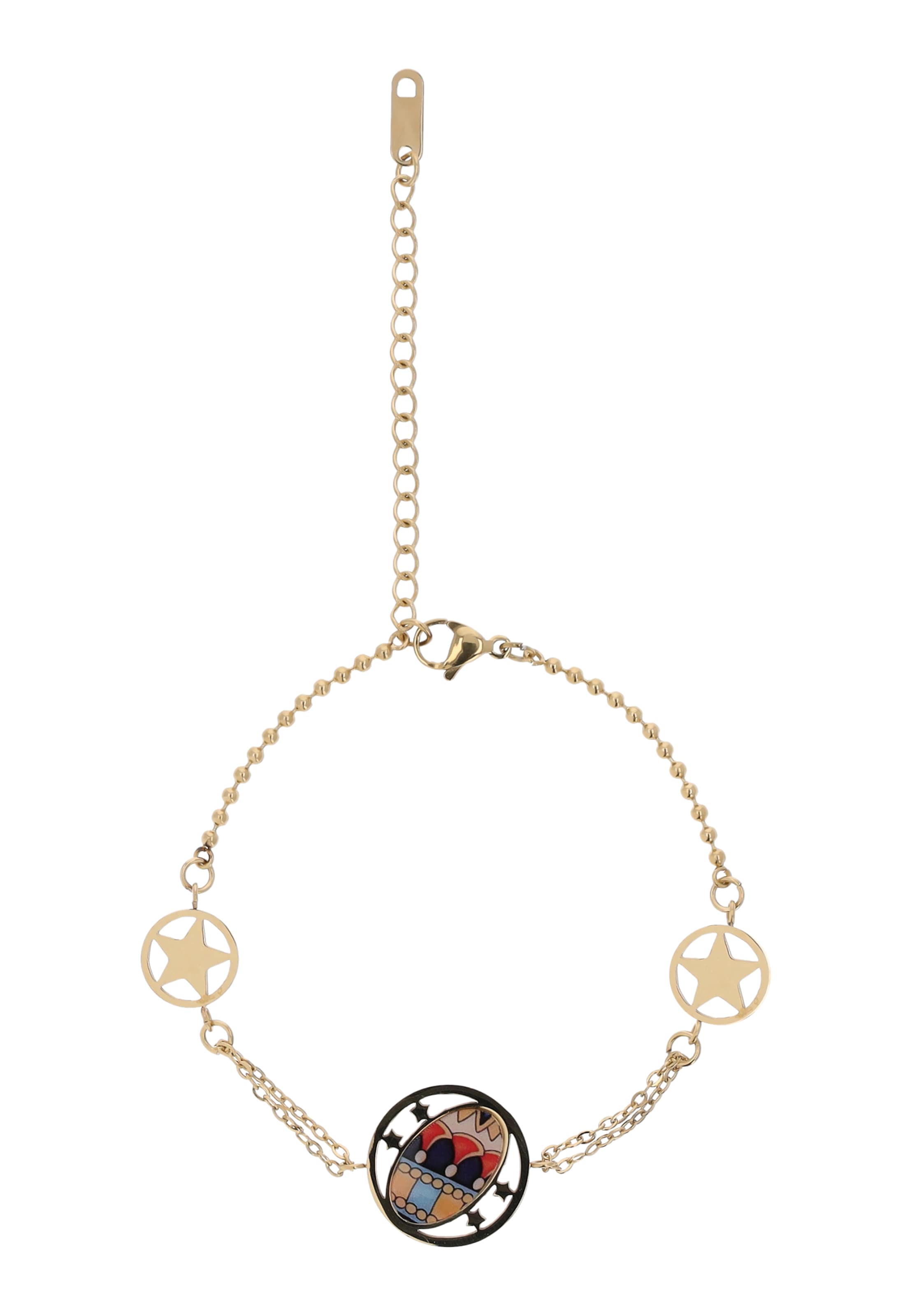 IZIA Bracelet en or / noir, Vue avec produit