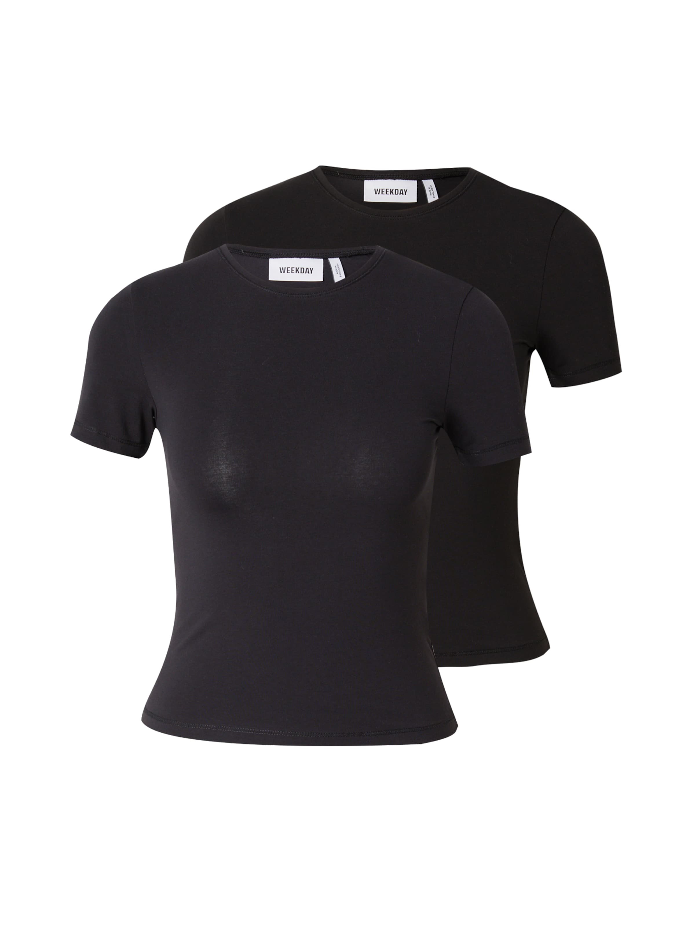 WEEKDAY T-Shirt in Schwarz: Vorderseite