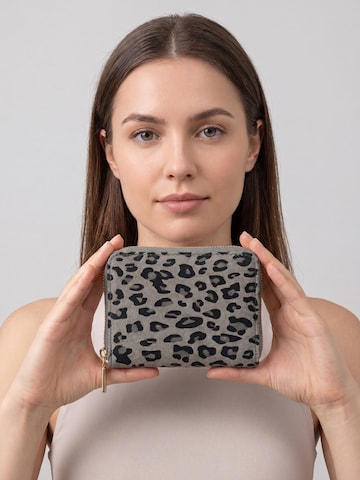 MILLYMILK® Wallet 'SAVANA SMALL' in Grey: front