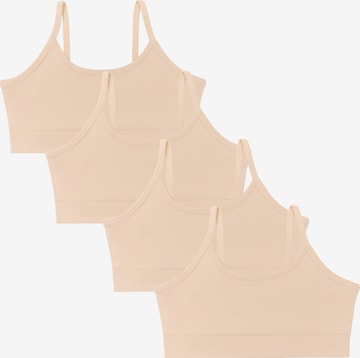 Albero Natur Bralette Bra in Beige: front