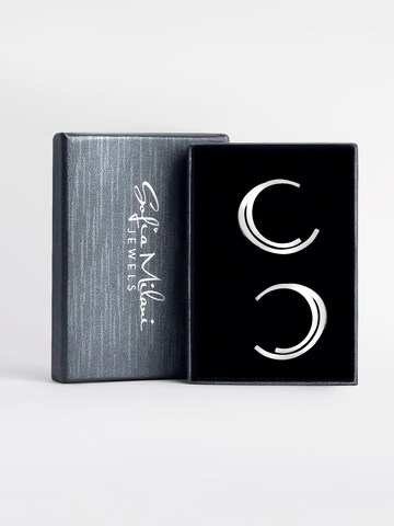 Sofia Milani Ohrringe 'Curved'‌‌‌‌‌‌‌ in Silber