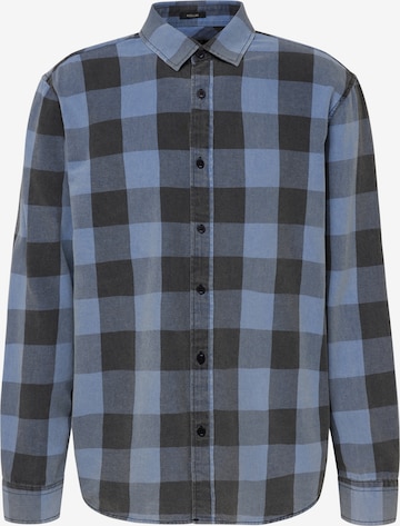 Mavi Regular fit Button Up Shirt in Blue: front