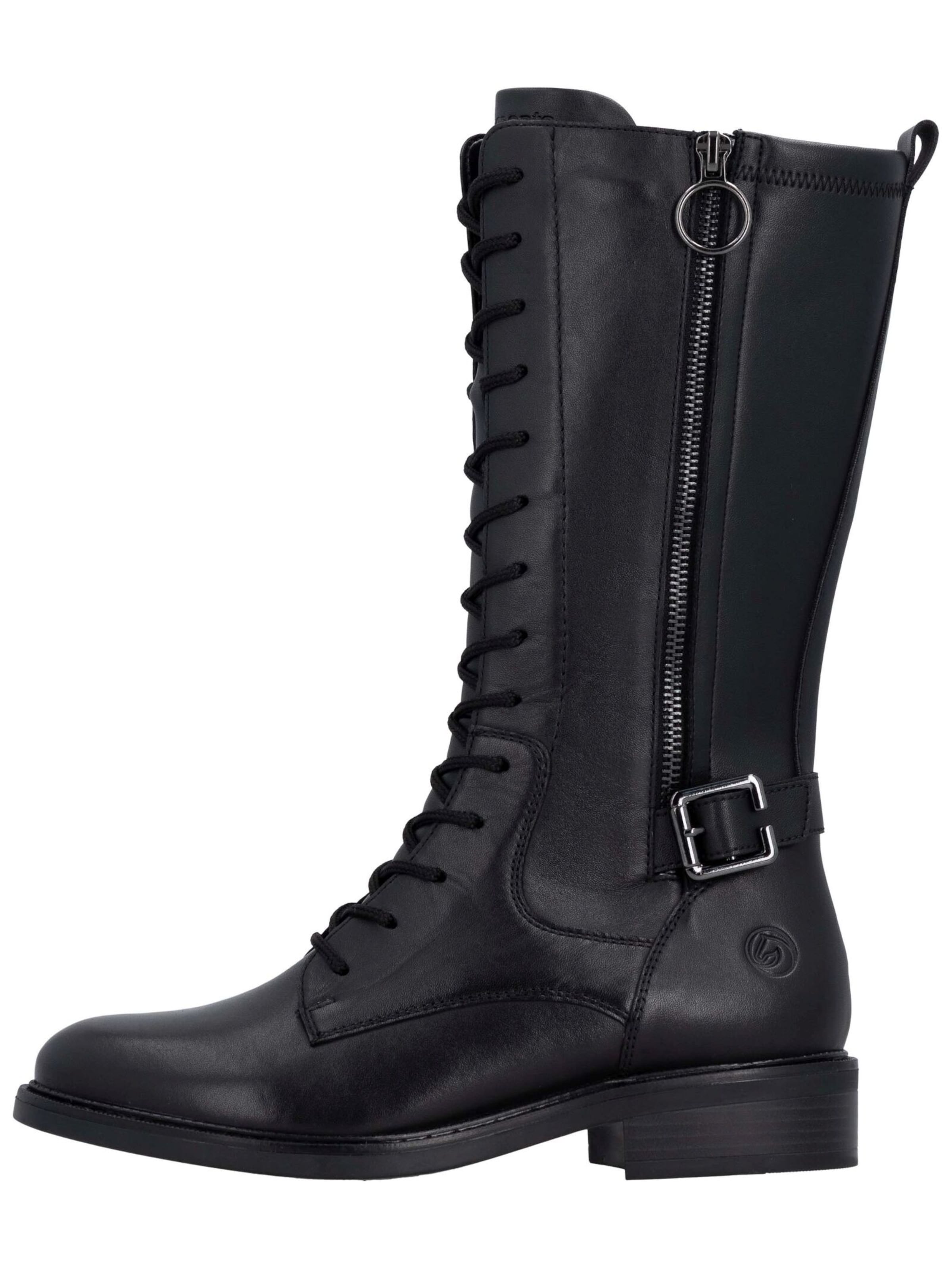 REMONTE Schnürstiefel in Schwarz