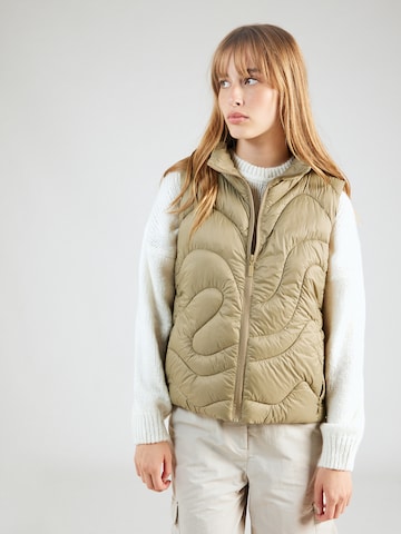 Gilet 'Nor' mazine en beige : devant