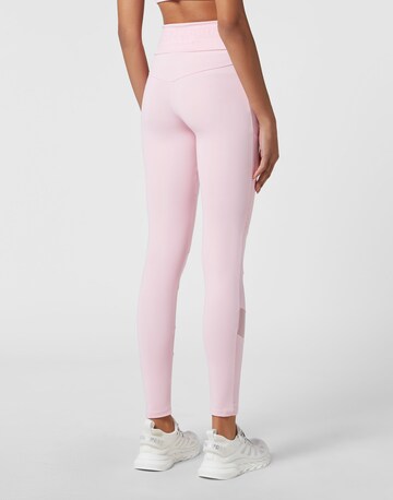 Plein Sport Skinny Leggings 'Statement' in Roze