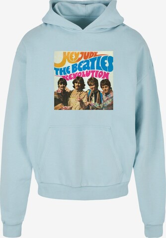 Merchcode Sweatshirt 'Beatles - Album Hey Jude' in Blauw: voorkant