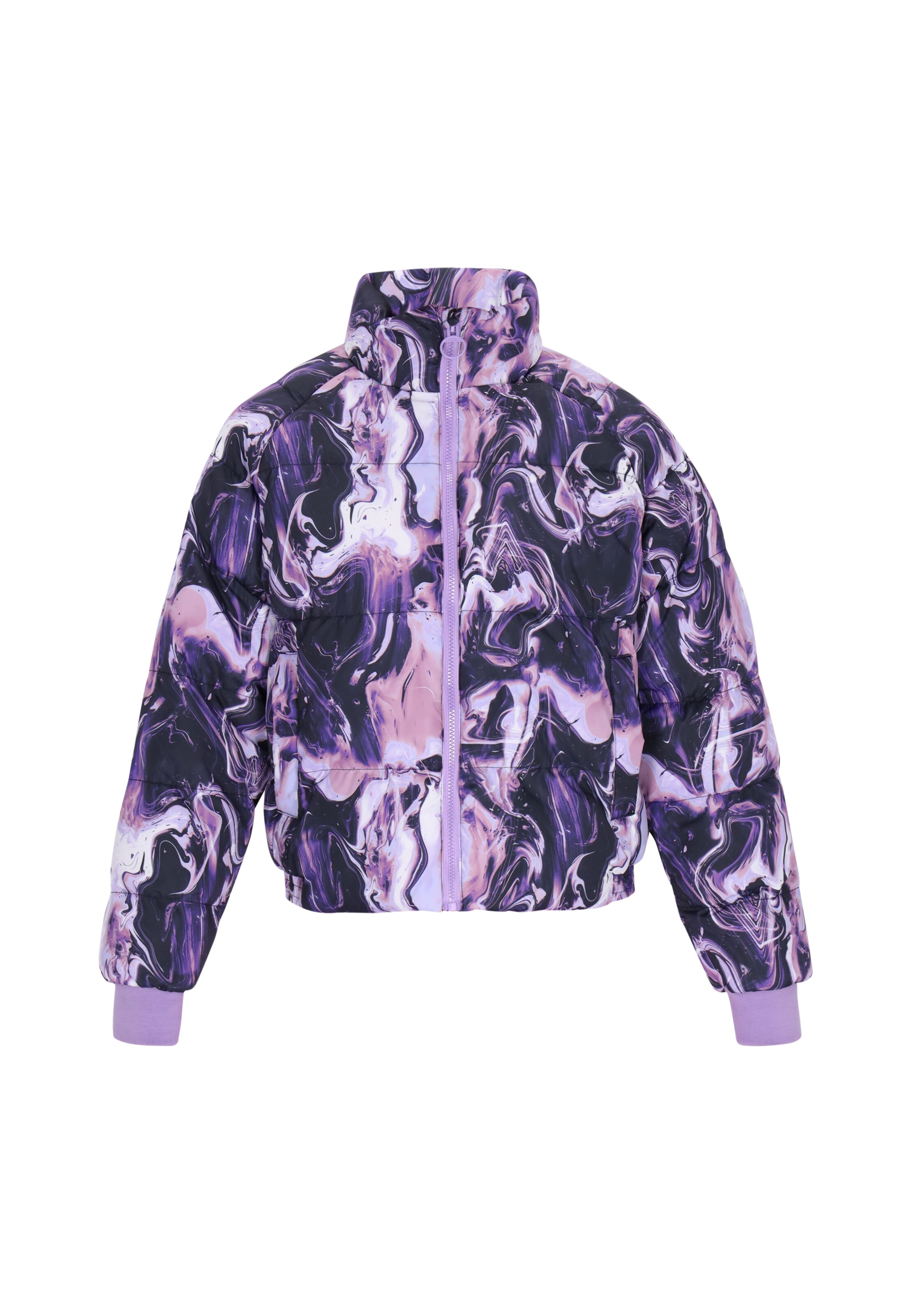 myMo ATHLSR Winter Jacket 'Athleisure' in Purple: front