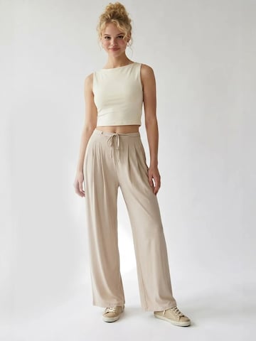MixRay Wide leg Broek 'Hose' in Beige