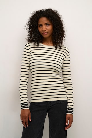Pull-over 'KAJordie' Kaffe en beige : devant