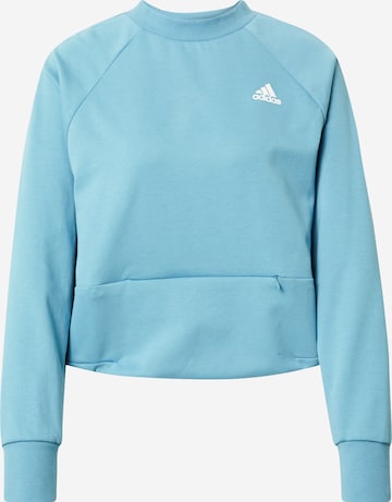 Felpa sportiva di ADIDAS PERFORMANCE in blu: frontale