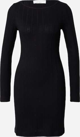 Guido Maria Kretschmer Women Knitted dress 'Ayana' in Black: front