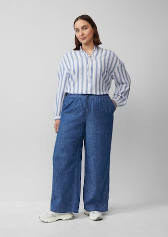 s.Oliver Wide leg Broek in Blauw
