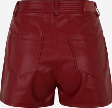 Tally Weijl Regular Pleat-Front Pants in Red