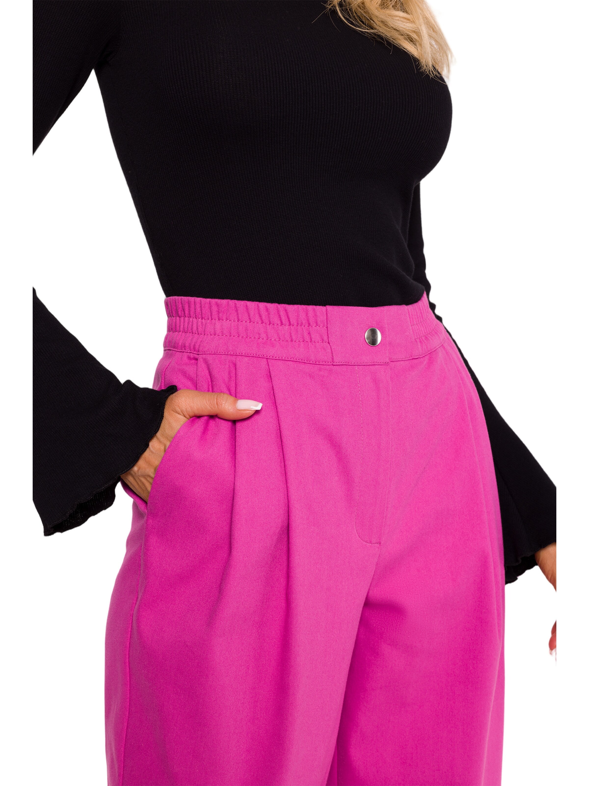 Wide leg Pantaloni de la made of emotion pe roz