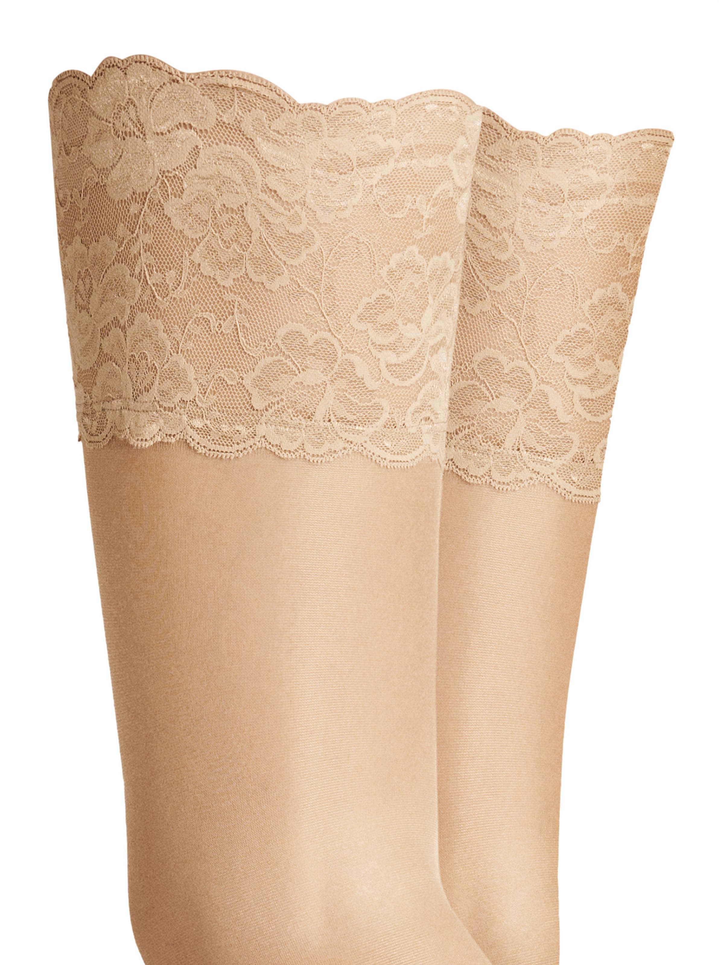Chaussettes fines 'Glamour 20' Hudson en beige