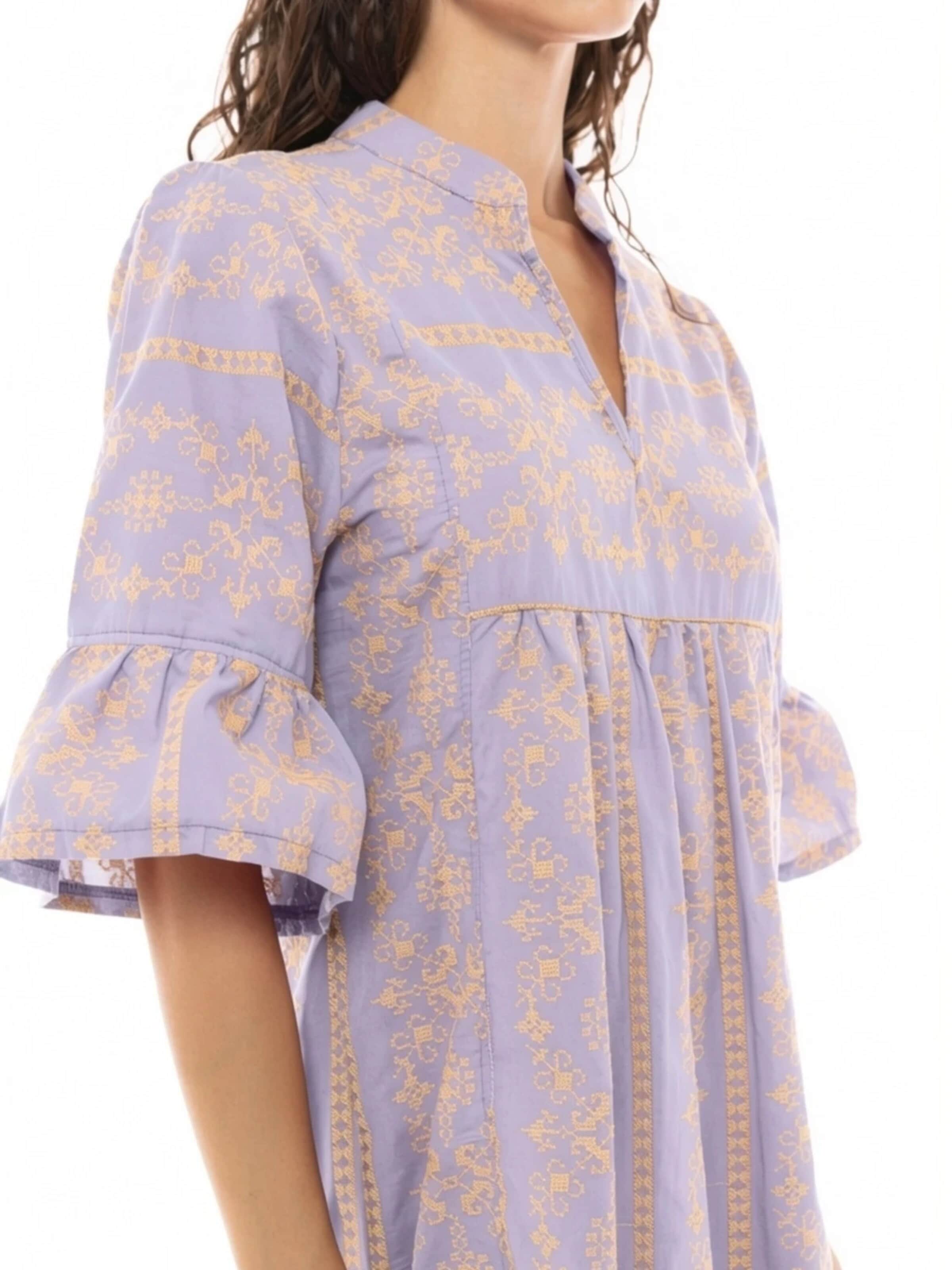 Pink LabelLjetna haljina 'BEACHWEAR EMBROIDERY ORANGE' - ljubičasta boja