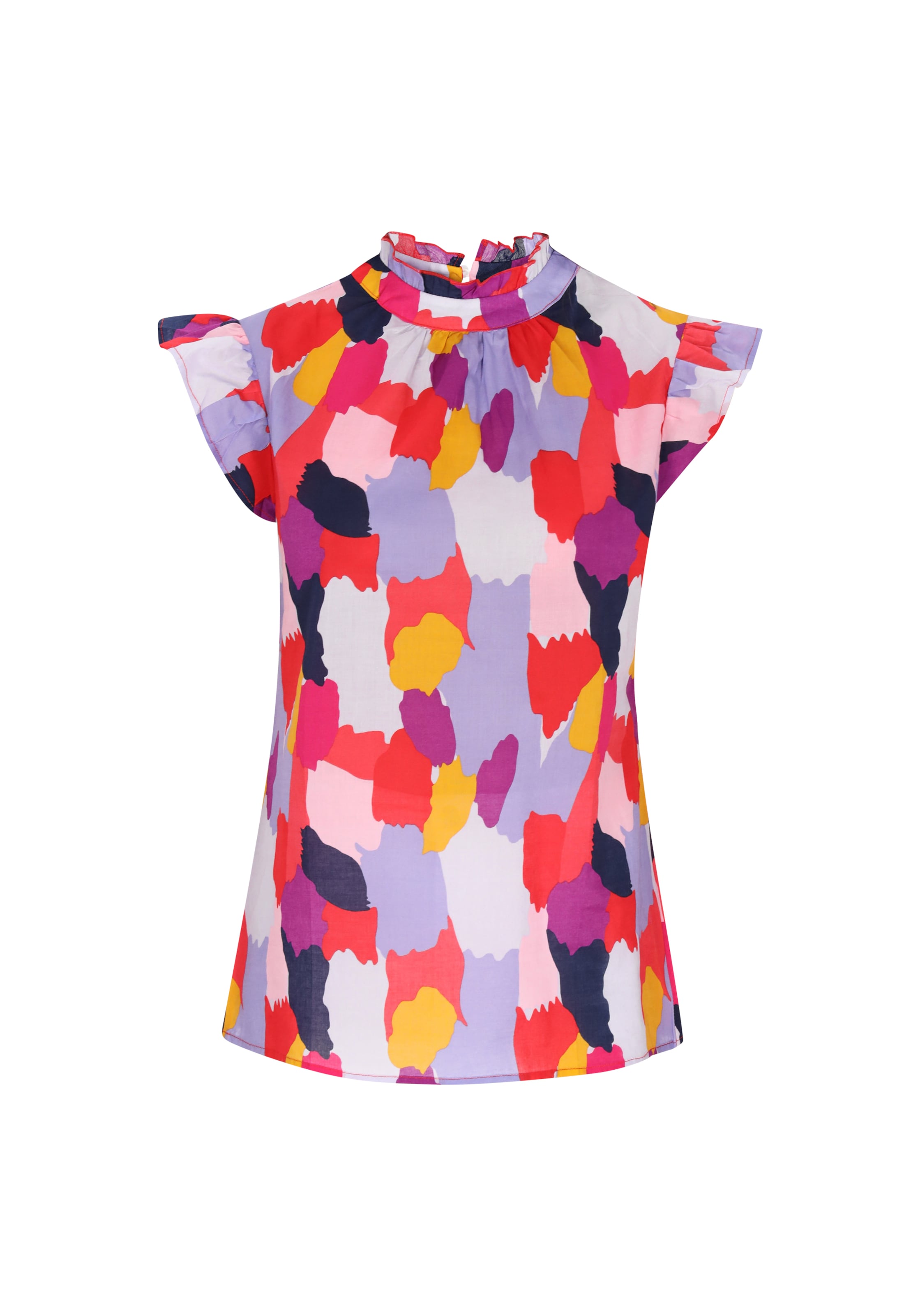 NALLY Blus 'Fashion Look' i marinblå / curry / lila / röd, Produktvy