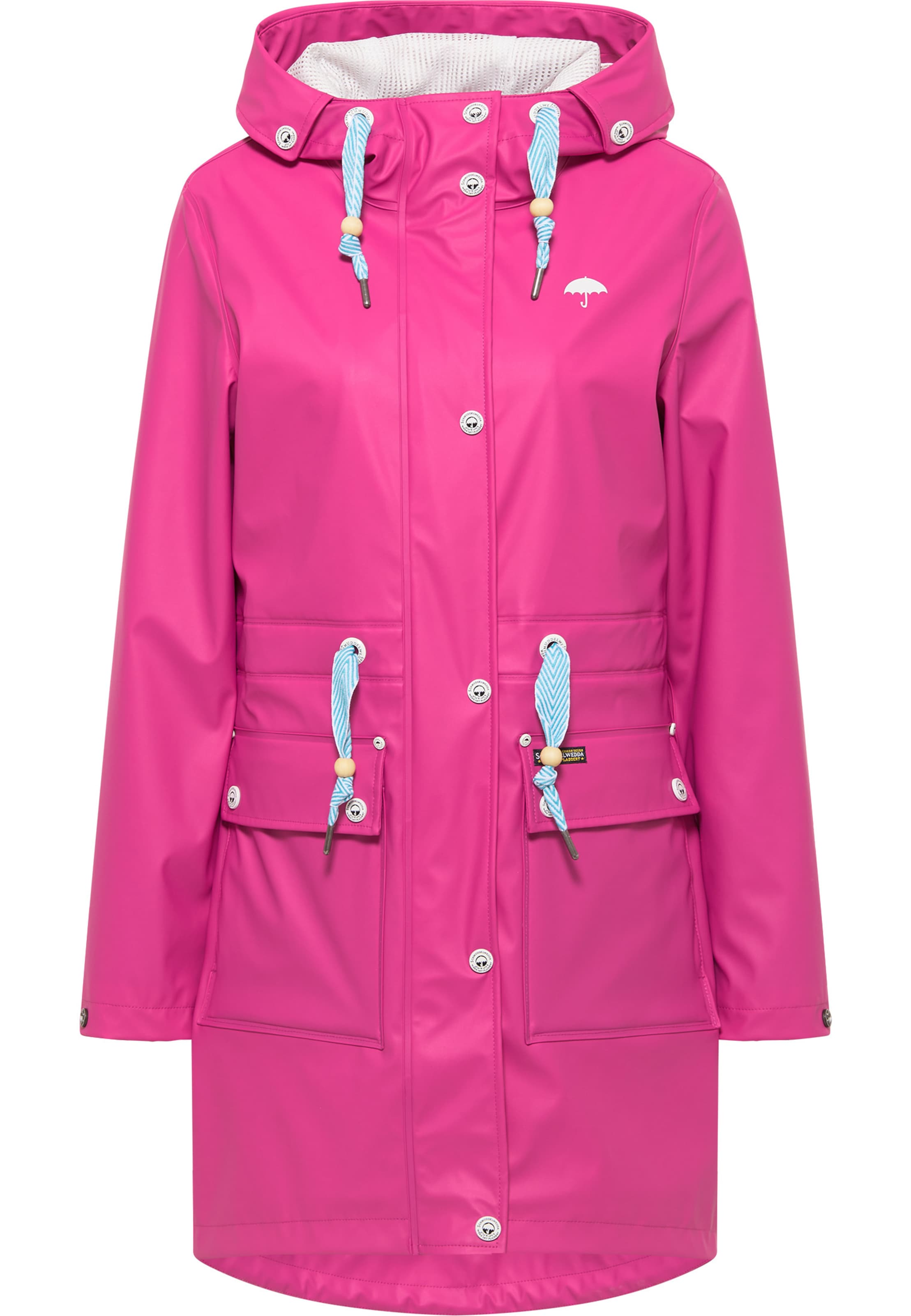 Schmuddelwedda Демисезонное пальто 'Incus' в Ярко-розовый: спереди