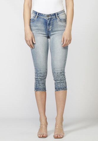 KOROSHI Skinny Jeans i blå: framsida