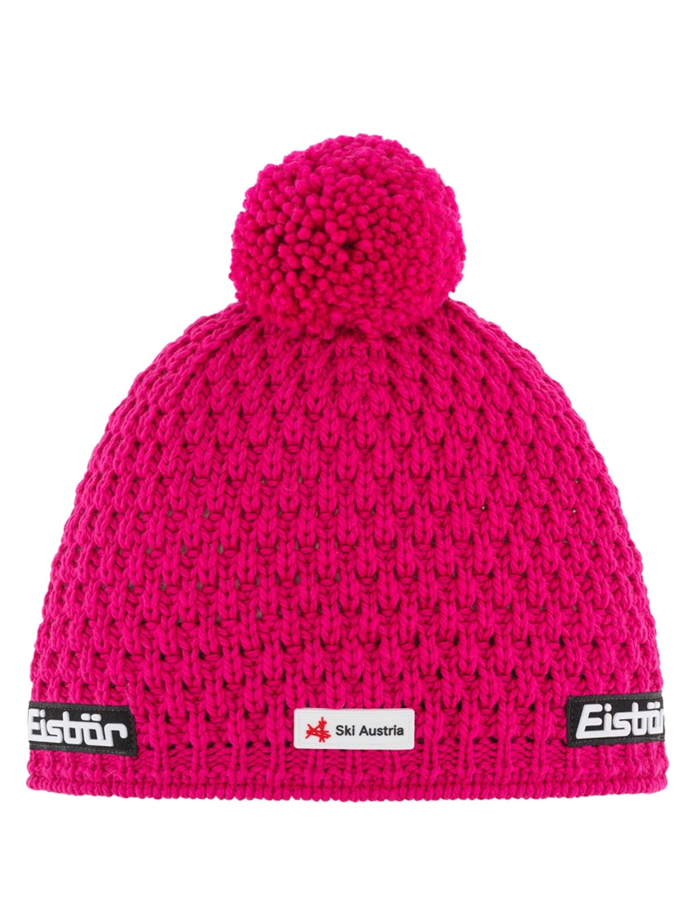 Eisbär Mütze 'Trail'‌‌ in Pink: Vorderseite