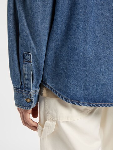 DICKIES Comfort fit Overhemd 'HOUSTON' in Blauw