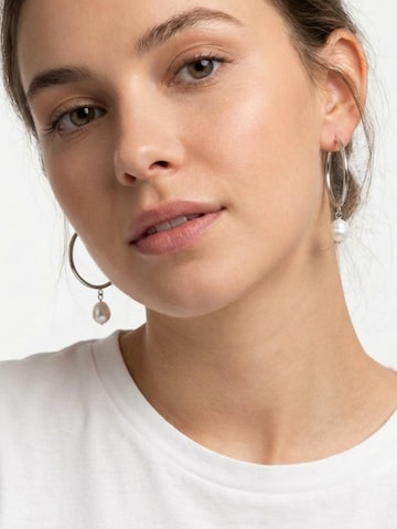 Kamiko Oorbellen 'ÉLISE PEARL' in Zilver