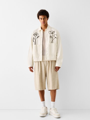 Bershka Jacke in Weiß