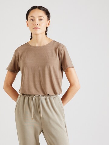 Athlecia Functioneel shirt 'Lizzy' in Bruin: voorkant