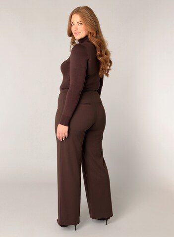 BASE LEVEL CURVY Pullover in Braun