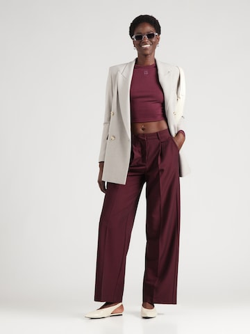 HUGO Koszulka 'Dafilomena_3' w kolorze fioletowy