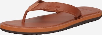 QUIKSILVER - Sandalias de dedo 'MOLOKAI' en marrón: frente