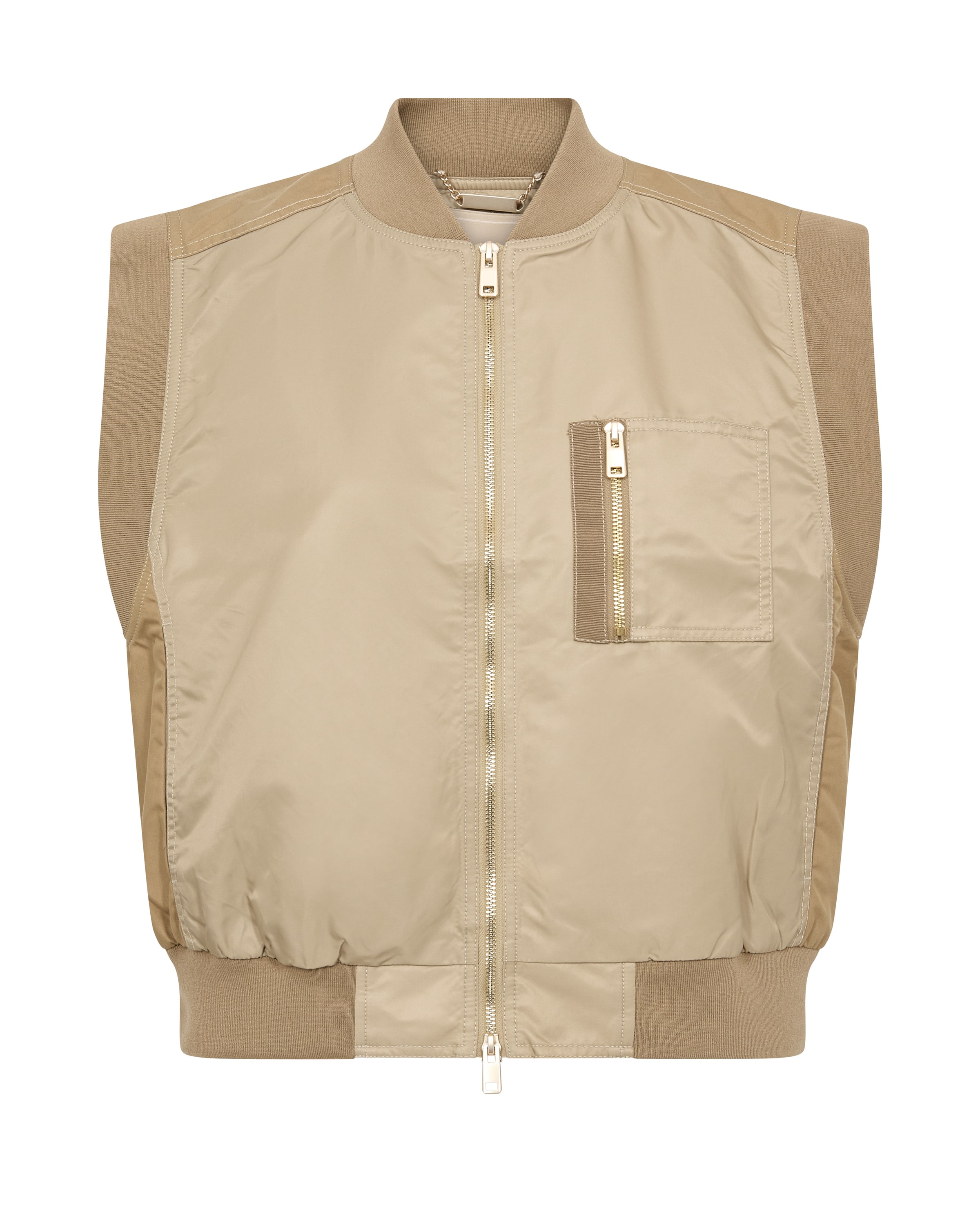 Gilet 'Jovo Neola' MOS MOSH en beige : devant