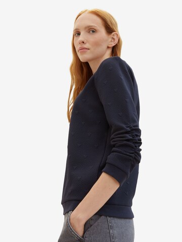 Sweat-shirt TOM TAILOR en bleu