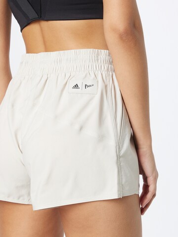 ADIDAS SPORTSWEAR Regular Sportshorts 'Parley Run For The Oceans' in Beige