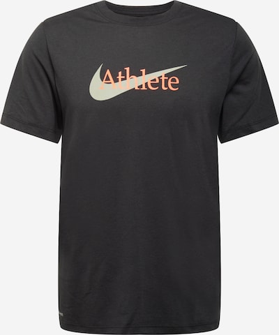 NIKE Sportshirt in greige / apricot / schwarz / weiß, Produktansicht