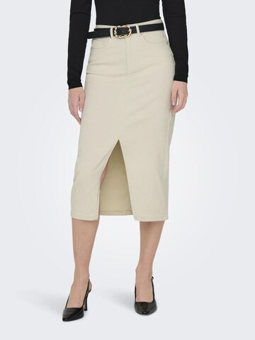 ONLY Skirt in Beige: front