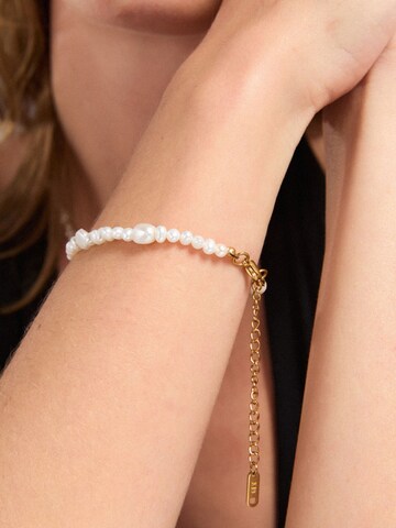 ØYRE Opaska 'Mixed Baroque Pearl' w kolorze biały