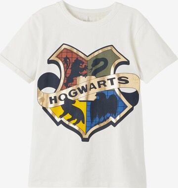 NAME IT Shirt 'Santino Harry Potter' in Wit: voorkant