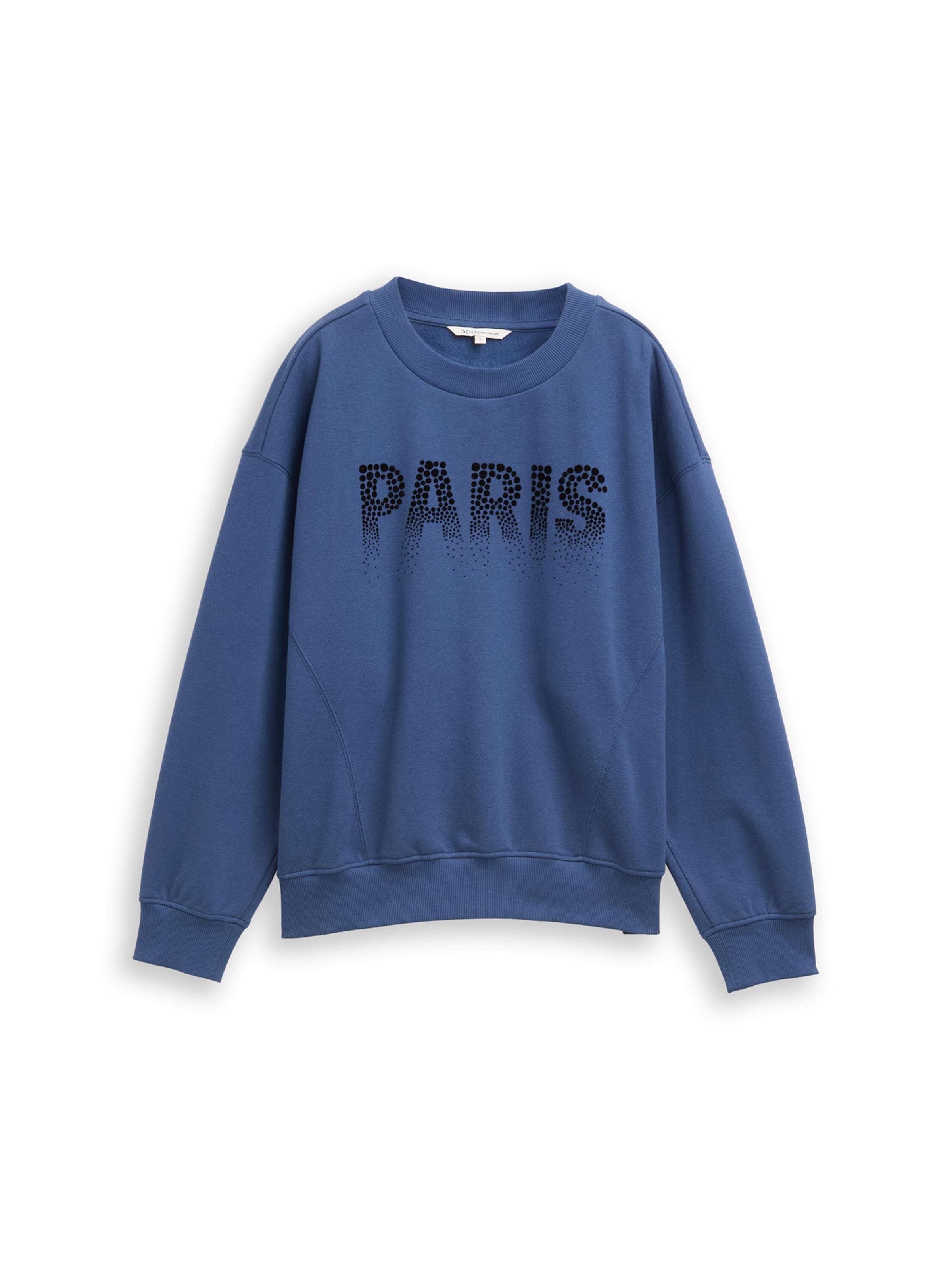TOM TAILOR DENIM Sweatshirt in Blauw: voorkant