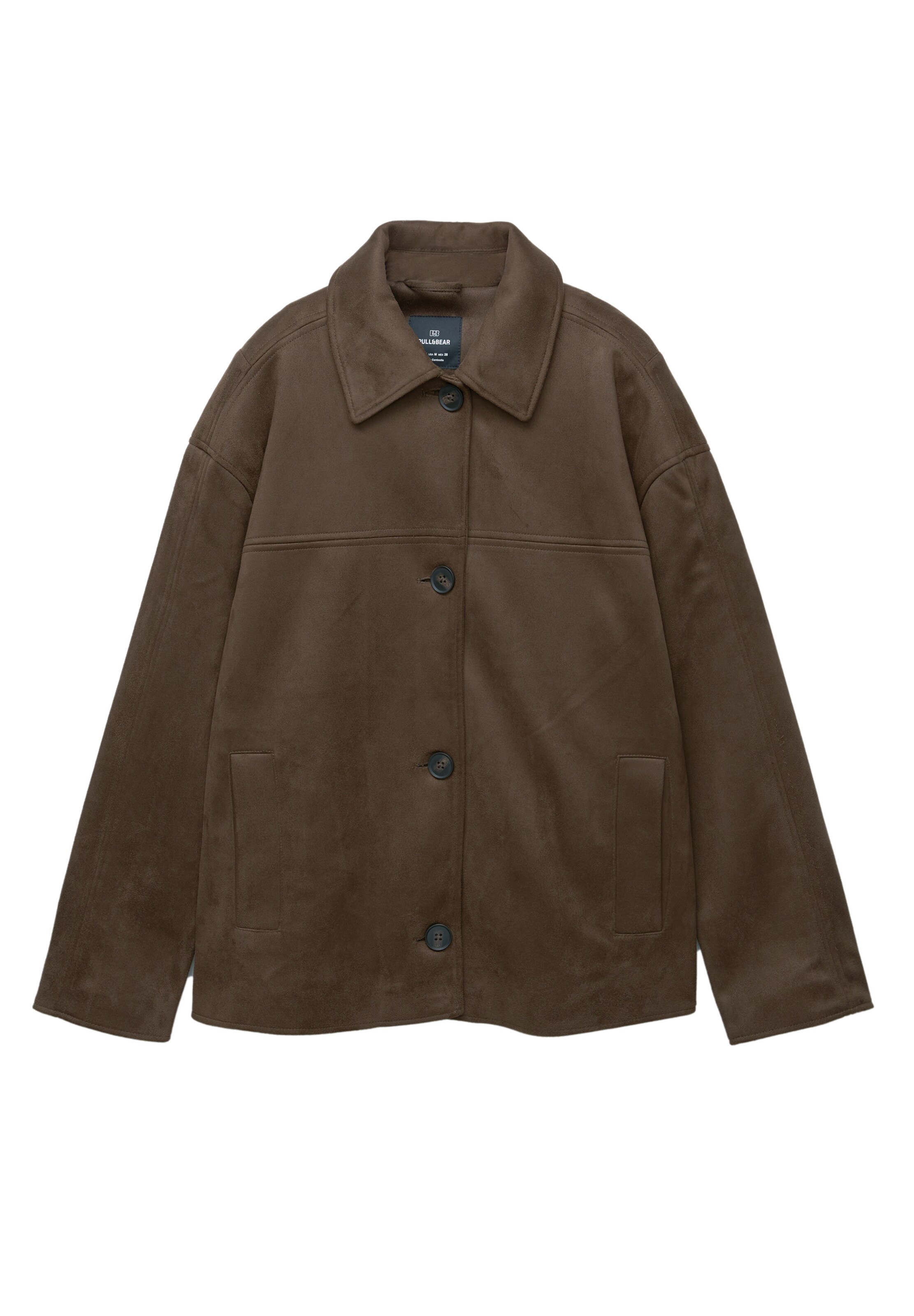 Pull&Bear Přechodná bunda – hnědá