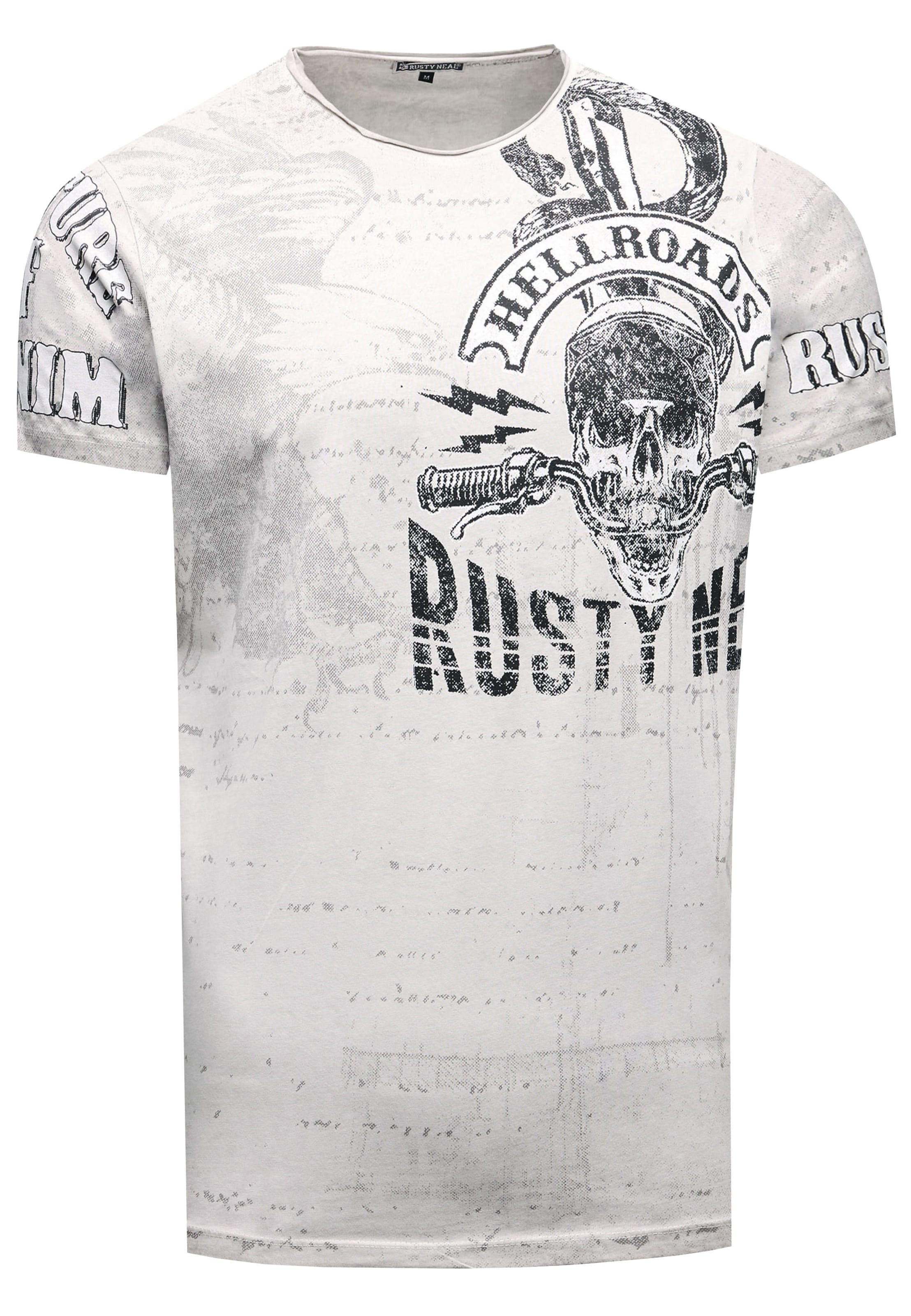 Rusty Neal T-Shirt in Grau: Vorderseite