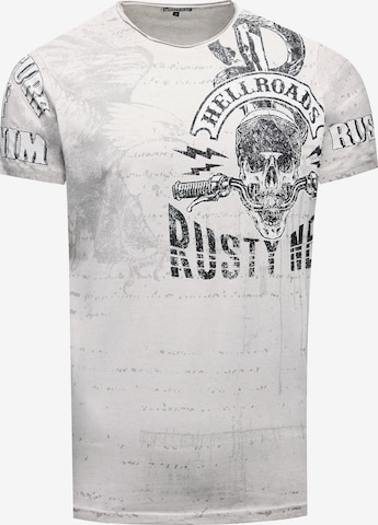 Rusty Neal T-Shirt in Grau: Vorderseite