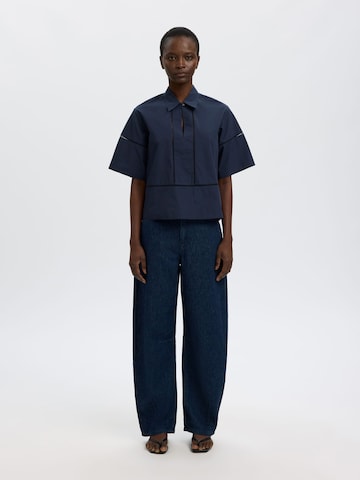 SELECTED Bluse in Blau