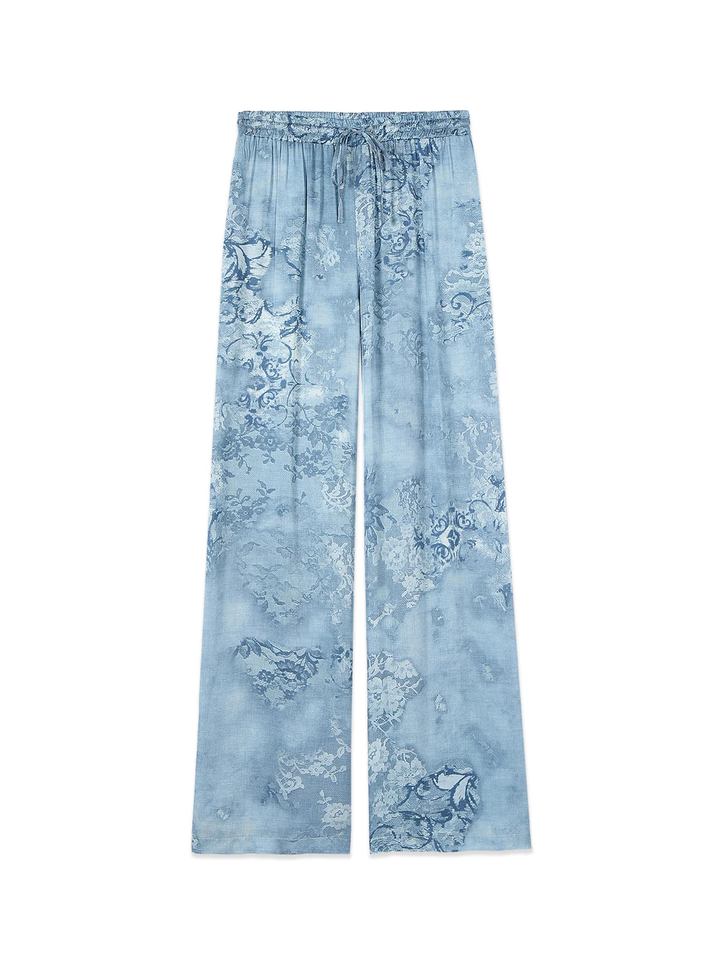 oltre Baggy Trousers in Blue: front