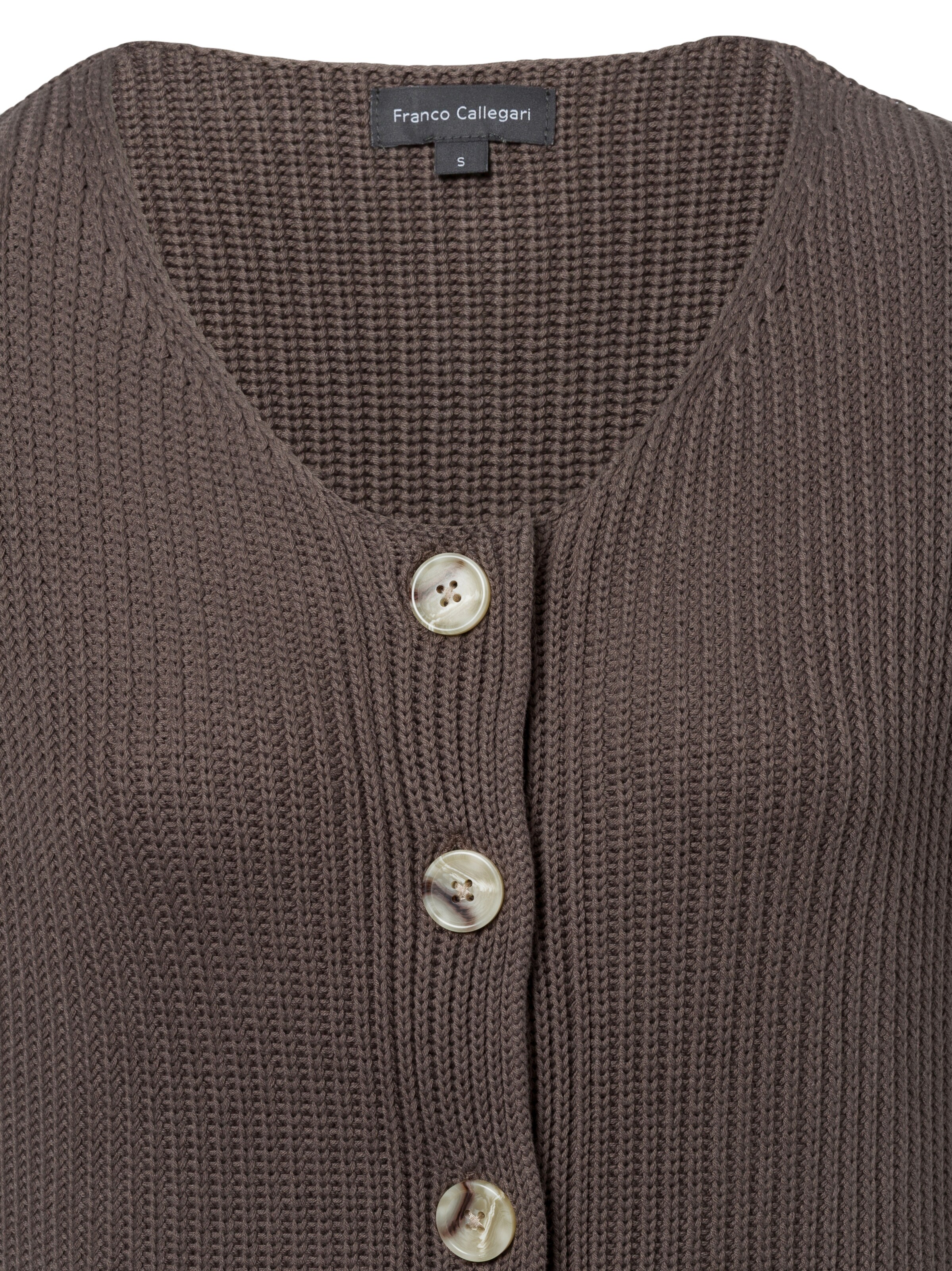 Franco Callegari Strickweste in Braun