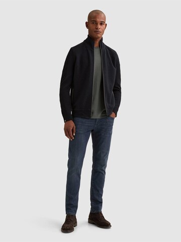 Giacchetta 'Cardigan with stand collar and zipper closure' di VANGUARD in blu