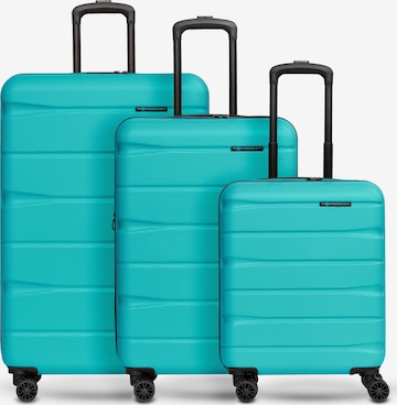 Franky Suitcase Set in Blue: front
