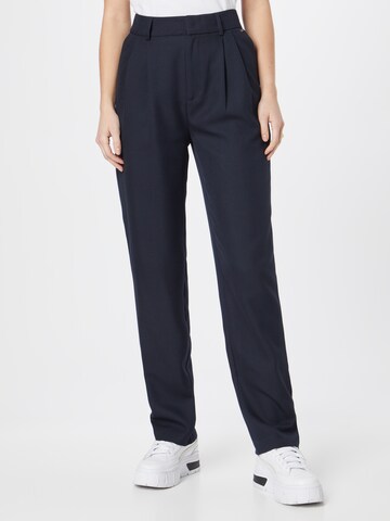 Pepe Jeans Regular Pleat-Front Pants 'FIOREL' in Blue: front