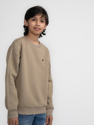 Petrol Industries Sweatshirt 'Salcha' in Bruin: voorkant